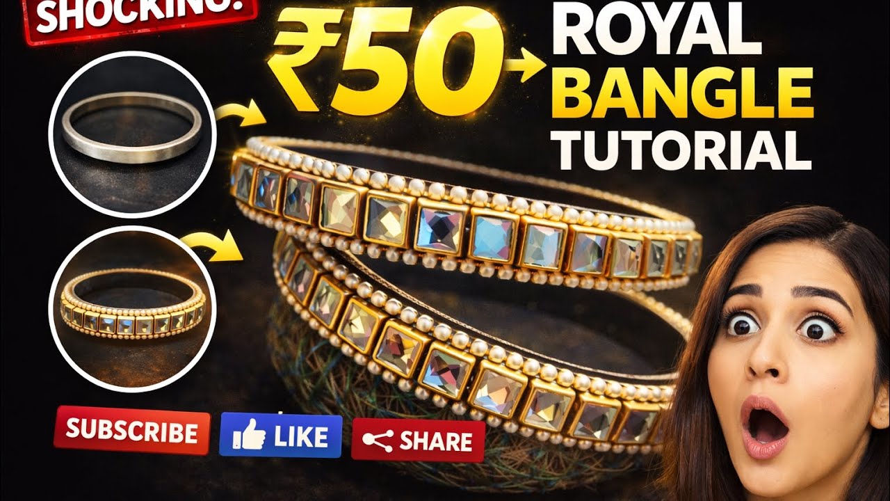 Easy Bangle Making Tutorial for Beginners | Royal Finish
