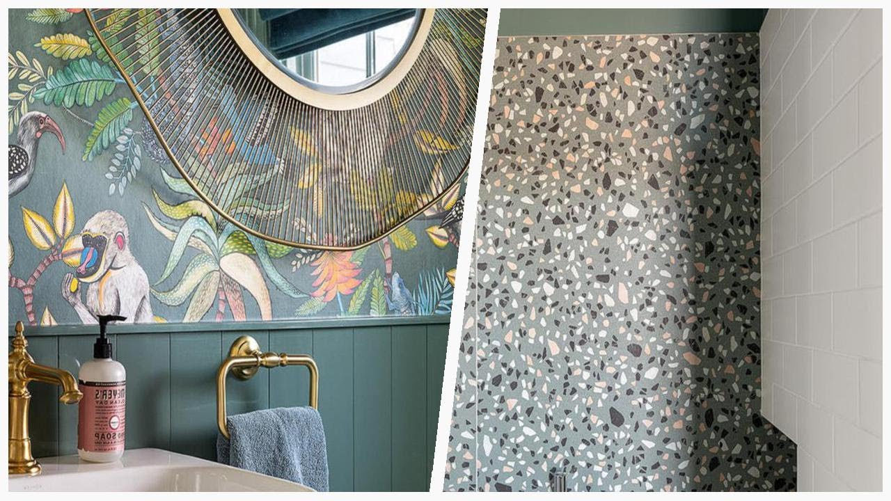 75 Small Green Floor Powder Room Design Ideas You'll Love 🔴