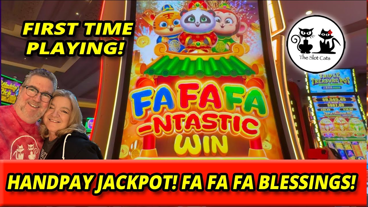 HANDPAY JACKPOT! NEW SLOT FA FA FA BLESSING IS FA FA FA NTASTIC! #theslotcats #handpay #jackpot