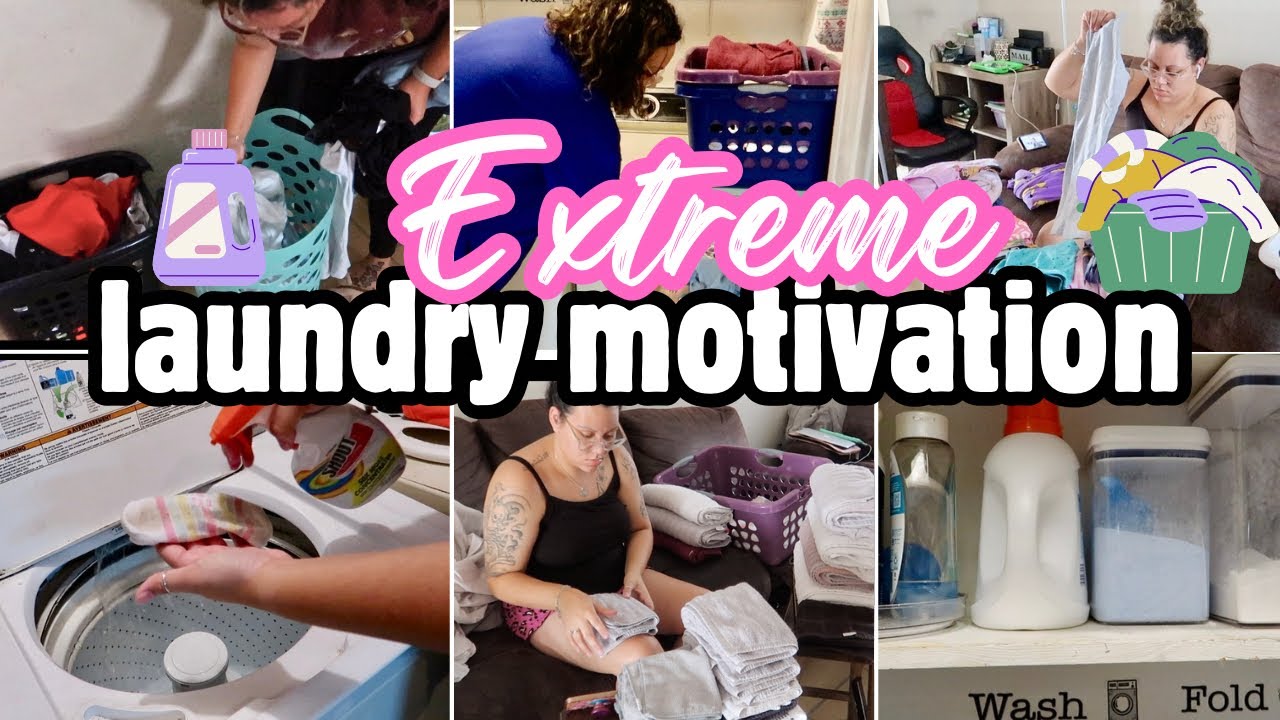 *EXTREME* LAUNDRY MOTIVATION | WEEKLY LAUNDRY ROUTINE | ALL DAY REALISTIC LAUNDRY MOTIVATION 2024✨🧺🧼