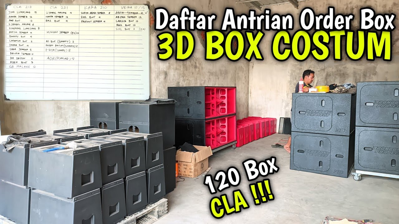 Kejar Target 120 Box CLA ❗ Prepare Karnaval Bulan Agustus || 3D Box Costum