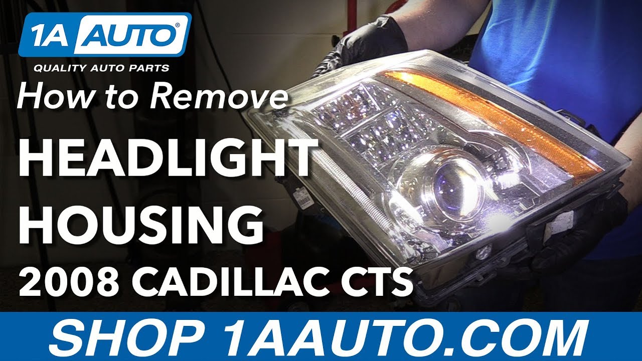 How to Replace Headlight Housing 08-14 Cadillac CTS