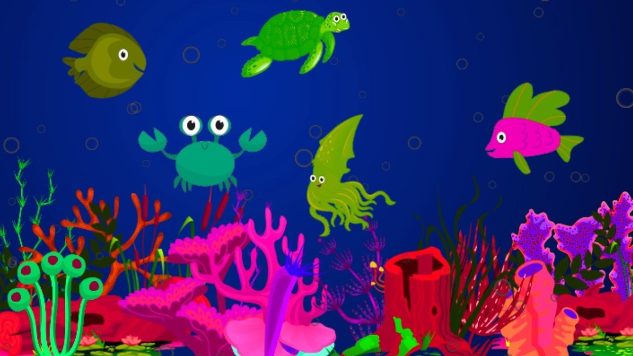 Magical Ocean Fish🐠 Lullaby Soft Baby Sleep Music 🎶with Relaxing Aquarium & Underwater Scenes