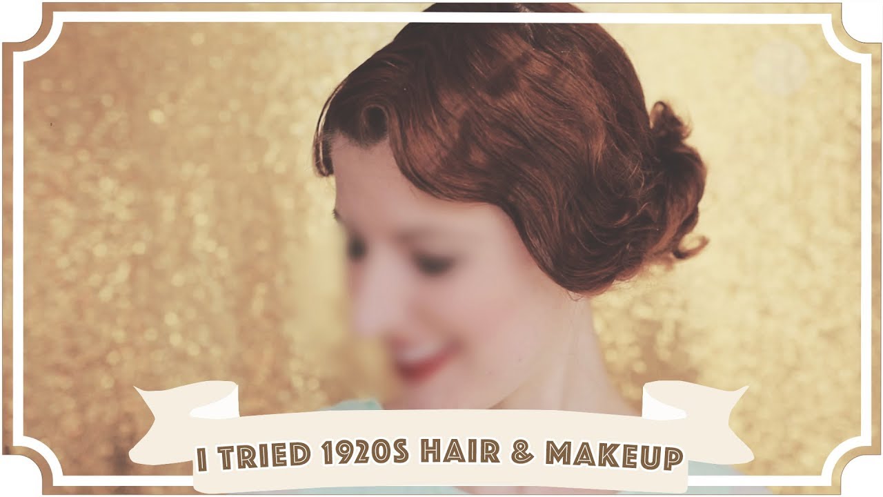 I Tried 1920s Hair and Makeup! [CC]