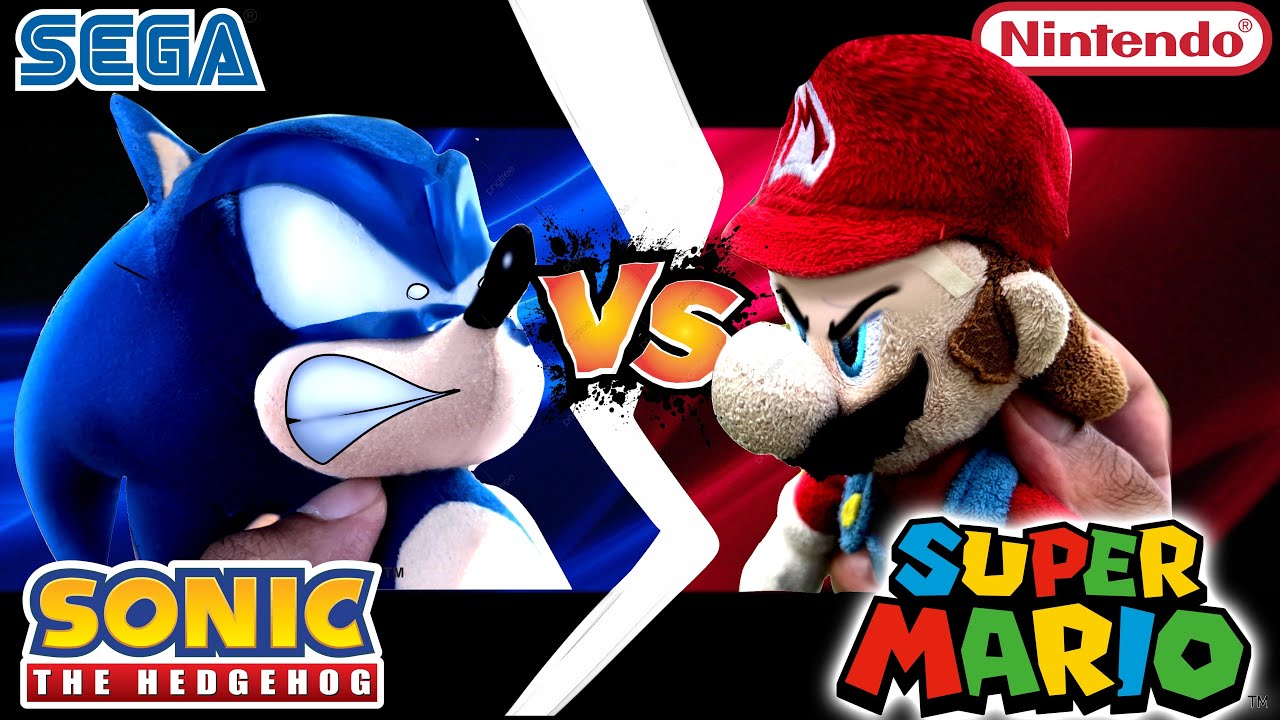 Соник против Марио - Sonic Plush Smackdown