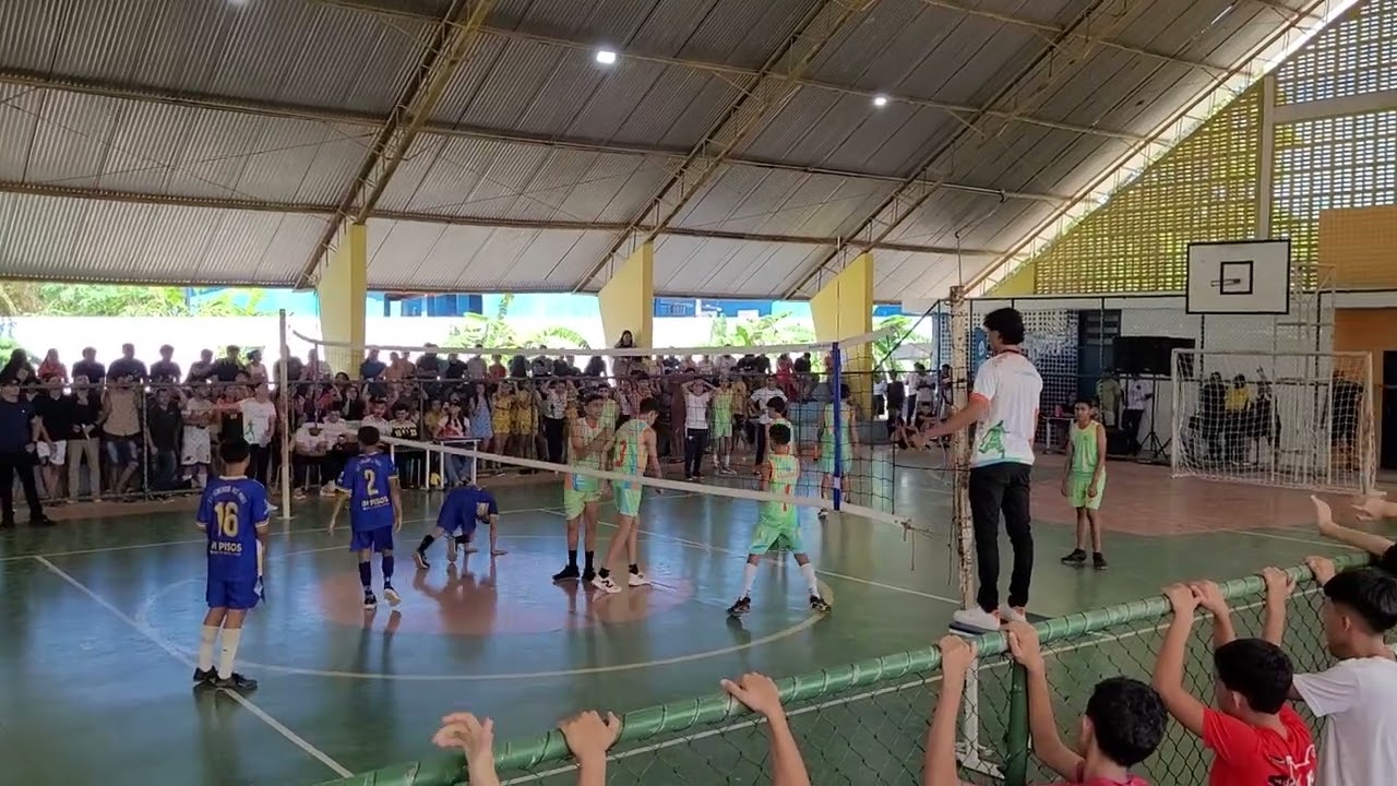 Continuação do 2° Set, 12 a 14 anos : Luís Cândido 25 x 18 José Pires. Luís Cândido campeã municipal