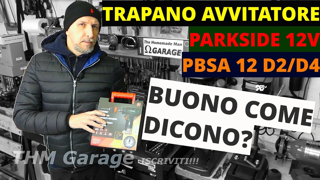 Recensione Trapano Avvitatore parkside 12v PBSA 12 D2/D4 Lidl X12V team mandrino separabile