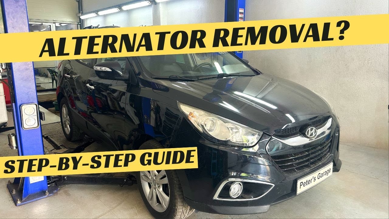Hyundai IX35 2.0 CRDI Alternator removal replacement