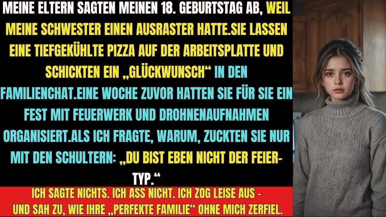 „Meine Eltern SAGTEN meinen 18  Geburtstag ab – wegen meiner Schwester “