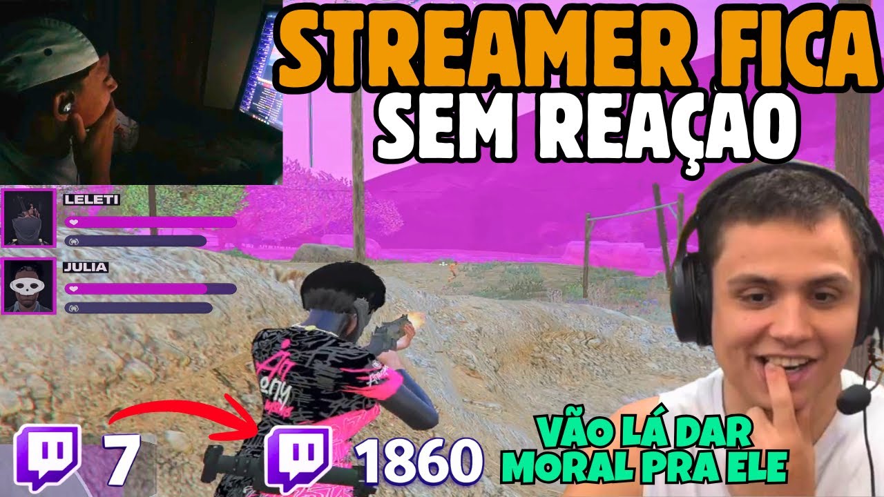 STREAMER fica SEM REAÇÃO ao cair ALEATORIAMENTE c/ PAULINHO O LOKO na CAPITAL CITY!
