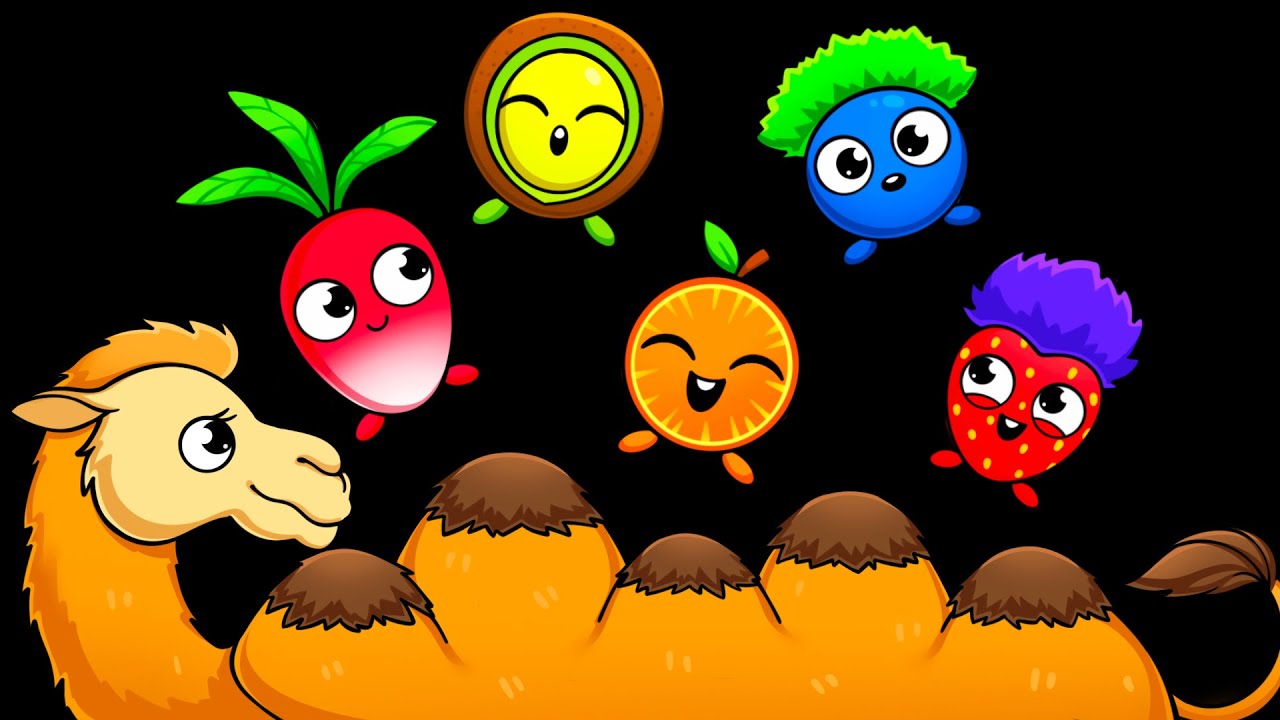 Alice The Camel Funky Fruits Baby Sensory - Funky Veggie's Dance Party! - Fun Video with Music!