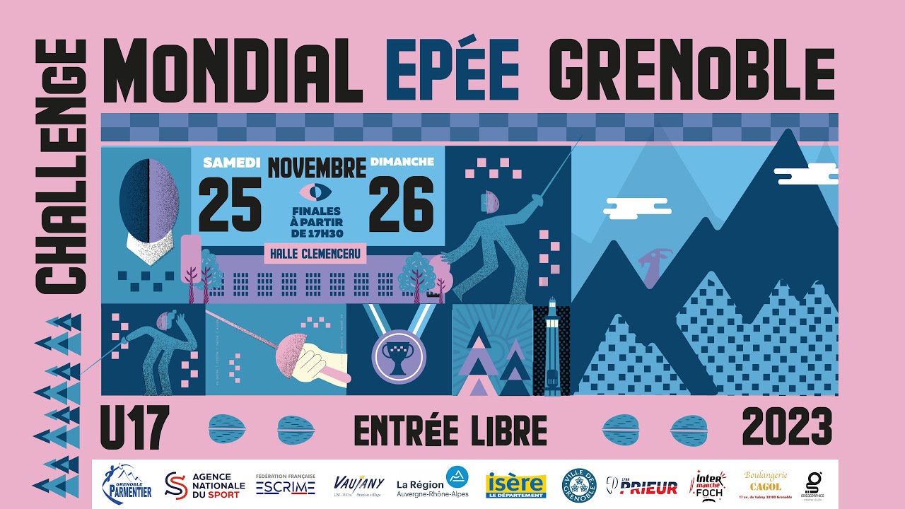 Challenge Mondial de Grenoble 2023 - circuit européen M17 épée (phases finales)