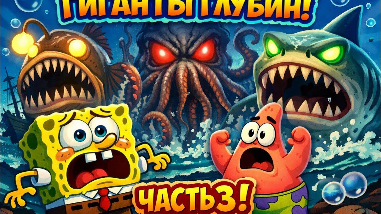 Губка боб титаны глубин часть 3