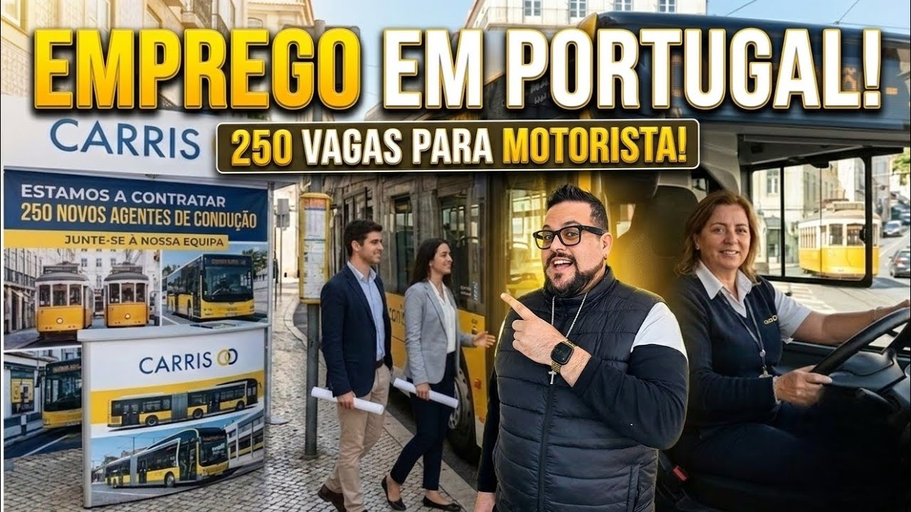 ⚠️ MOTORISTAS EM PORTUGAL: ESSA OPORTUNIDADE PODE MUDAR SEU 2026! 🚍💰