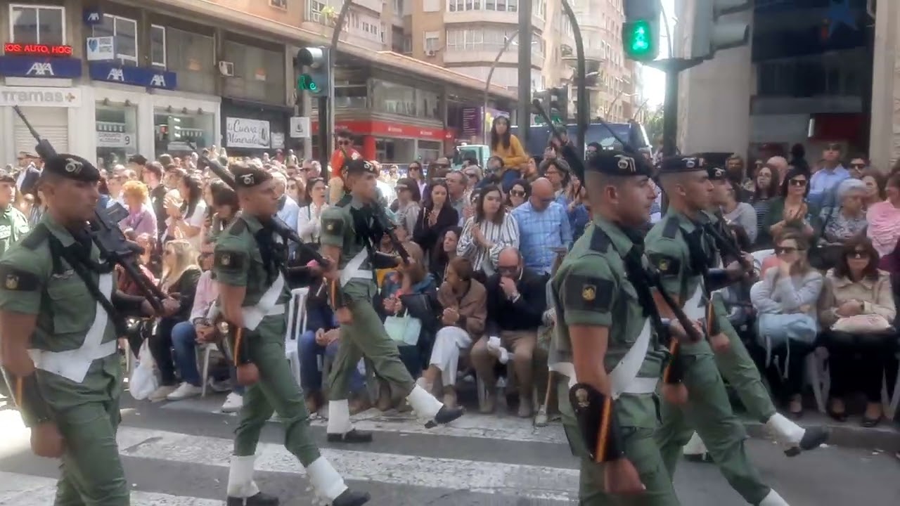 PROCESIÓN VIERNES SANTO (MURCIA). 2024. Brigada Paracaidista (BRIPAC) Gran Vía.