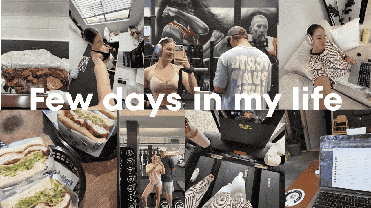 a few days in my life | rainy weather, baking, bail packings...