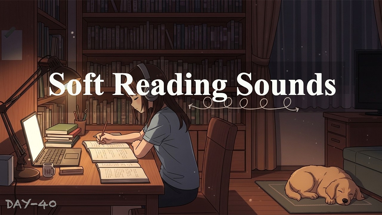 Soft Reading Sounds 📚 | Calm Ambient Music for Focused Reading & Relaxation | Lofi Relaxing