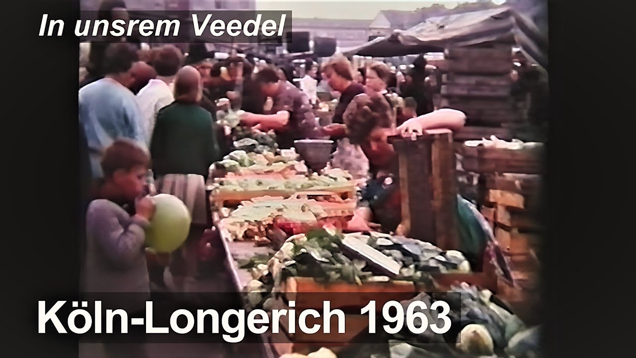 Köln-Longerich 1963 - Gartenstadt Nord - Markt - Szenen aus dem Veedel - Hans Deschamps