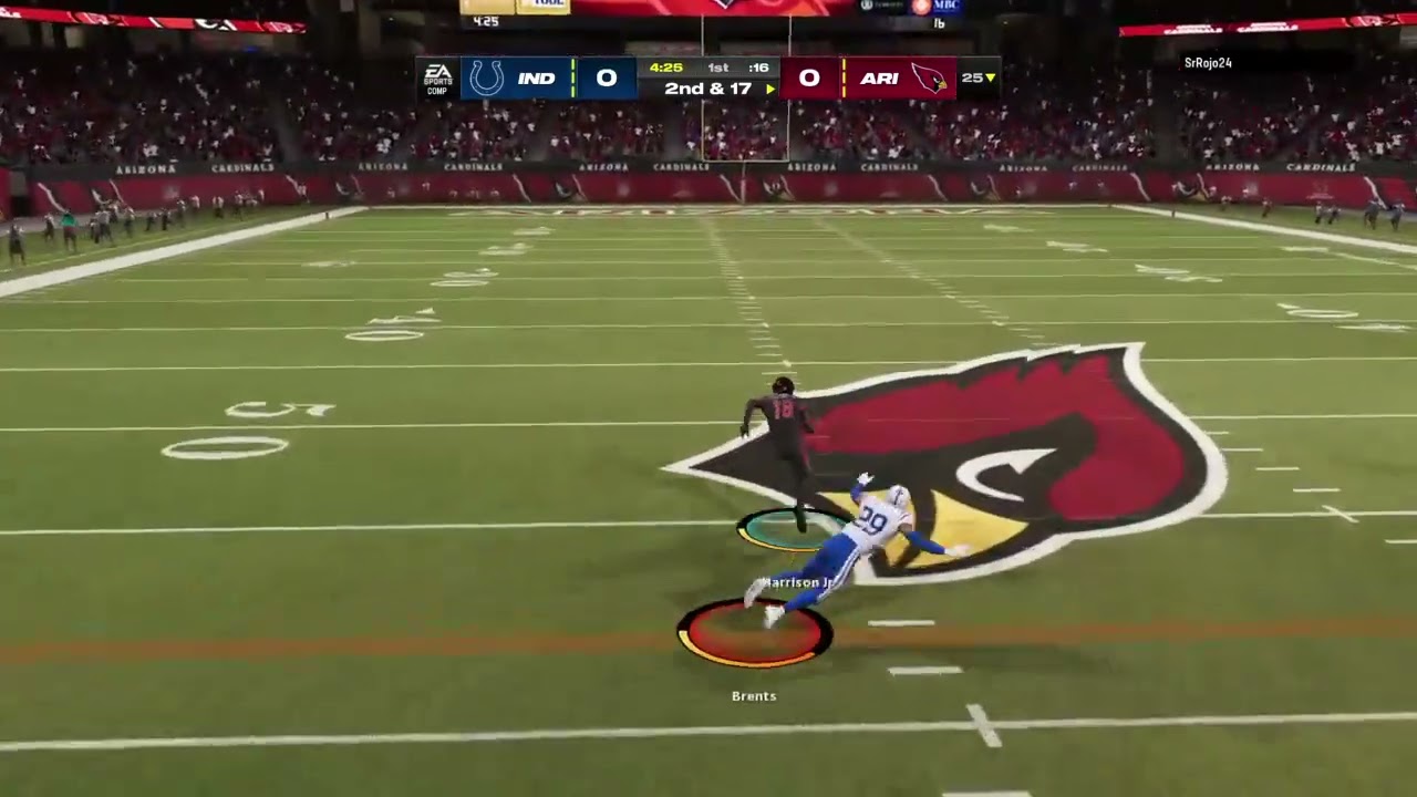 Kyler Murray gets the ball to Marvin Harrison Jr. for a big gain. | 