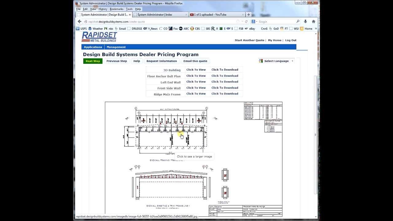Design and price an aircraft hangar with a bi-fold door