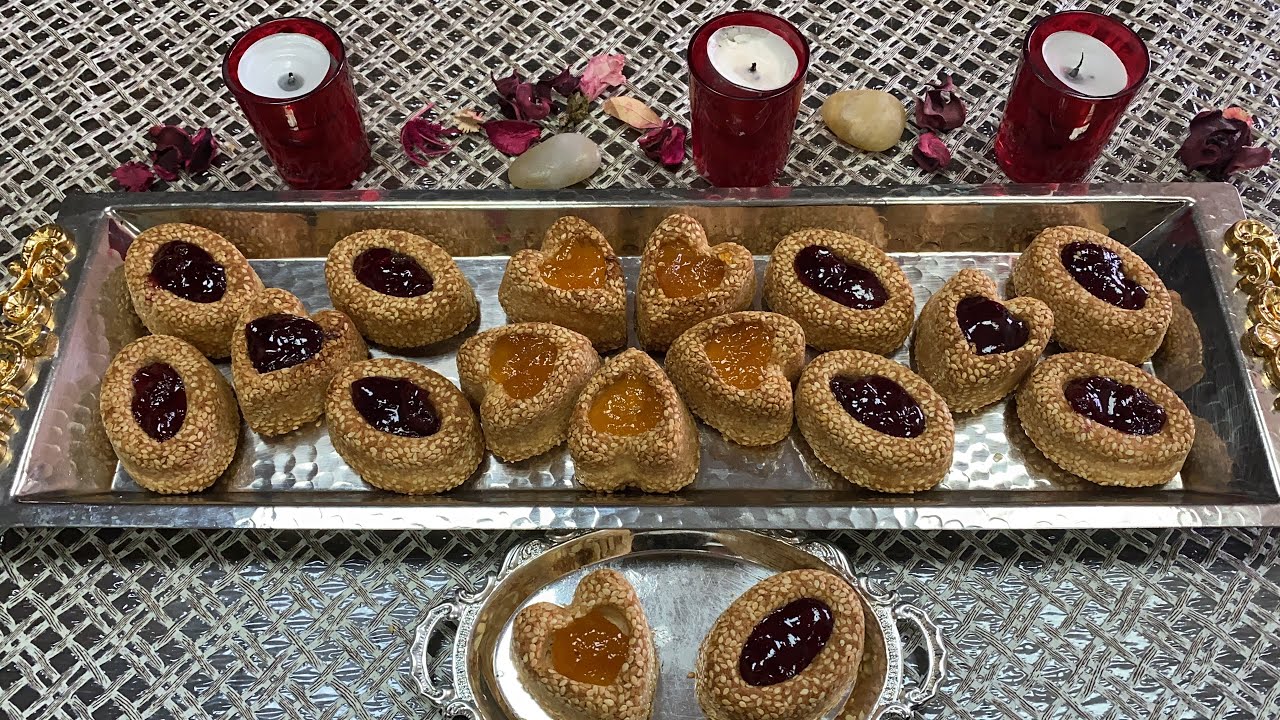 حلوة العيد تاع أخر دقيقة،بالجلجلان وجوز الهند, روعه #Gateaux aux graines de sésame et noix de coco