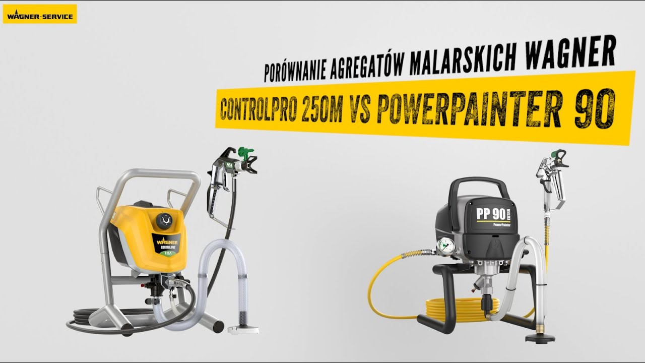 Wagner ControlPro 250M vs PowerPainter90 Extra - por&oacute;wnanie agregat&oacute;w natryskowych