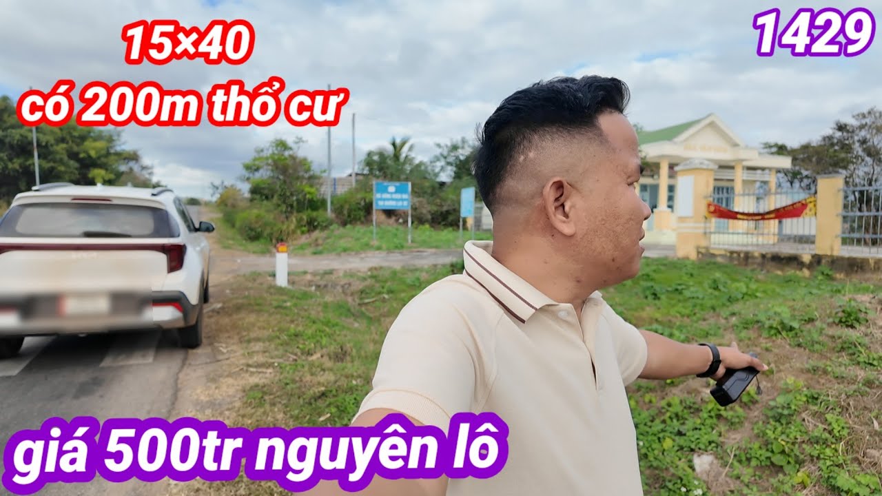 Bán QL 15×40 có 200m thổ cư,  giá 500tr nguyên lô, có nhà