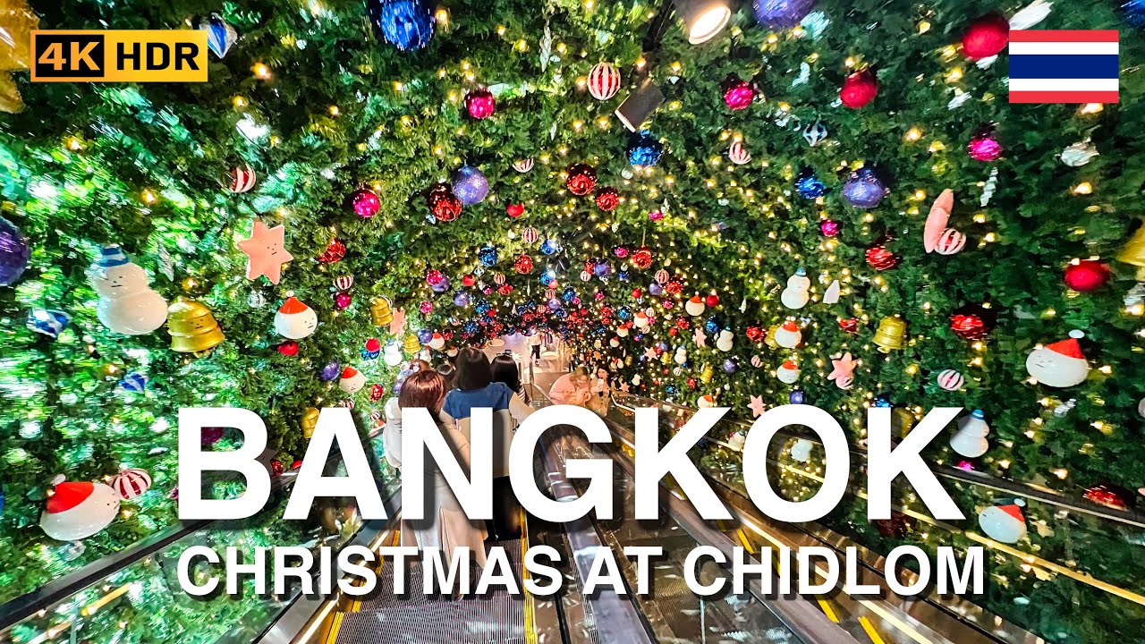 Central Embassy & Chidlom Walking Tour ✨ Luxury Christmas in Bangkok 2025 | 4K HDR