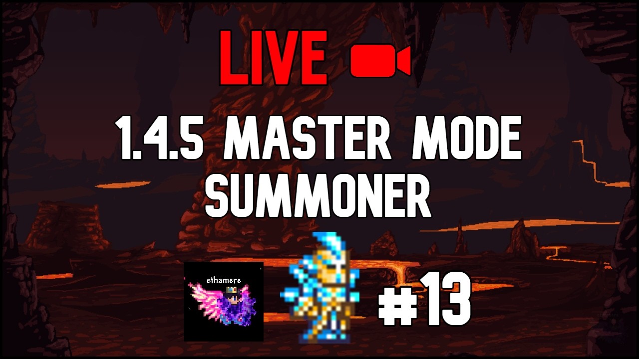 🔴LIVE Master Mode Summoner on Terraria 1.4.5! (Day 13)