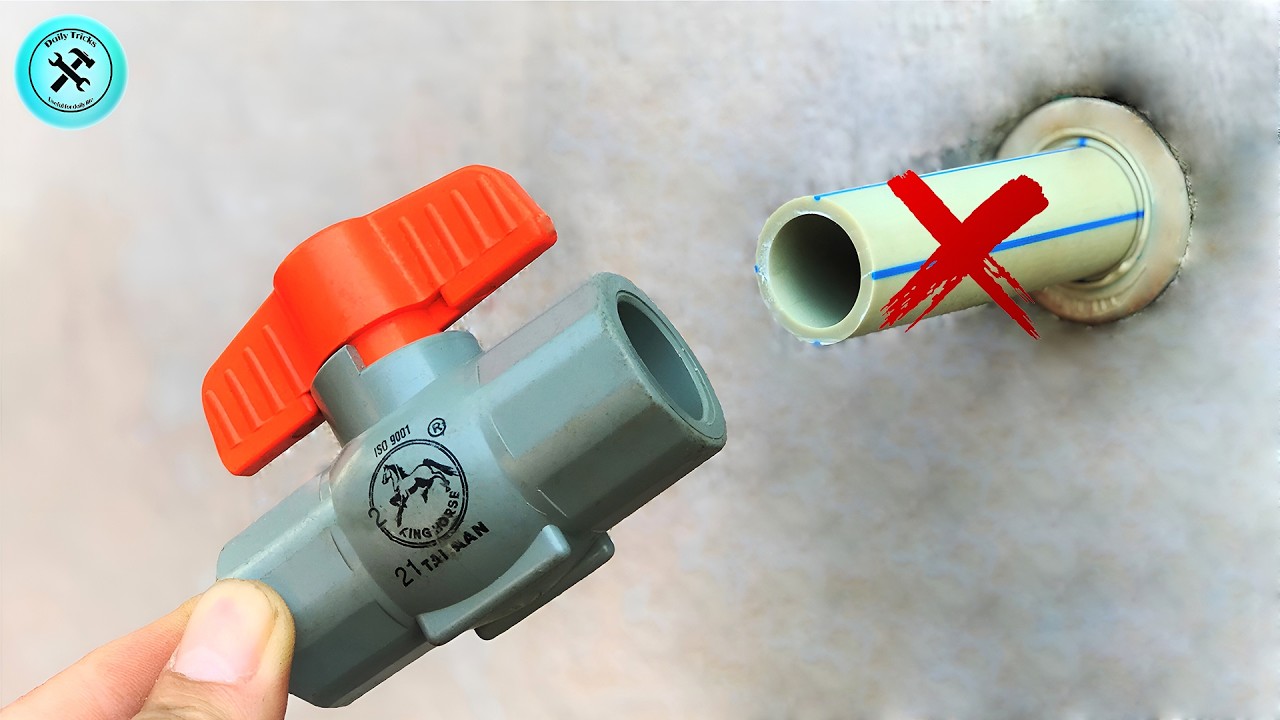 How To Install PVC Valve On PPR Pipes & TRICKS To Quickly Repair The Plumbing System When Punctured