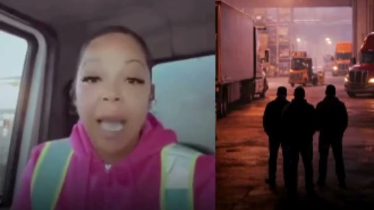 Truck driving Keisha is mad at men for watching her unload her truck without helping
