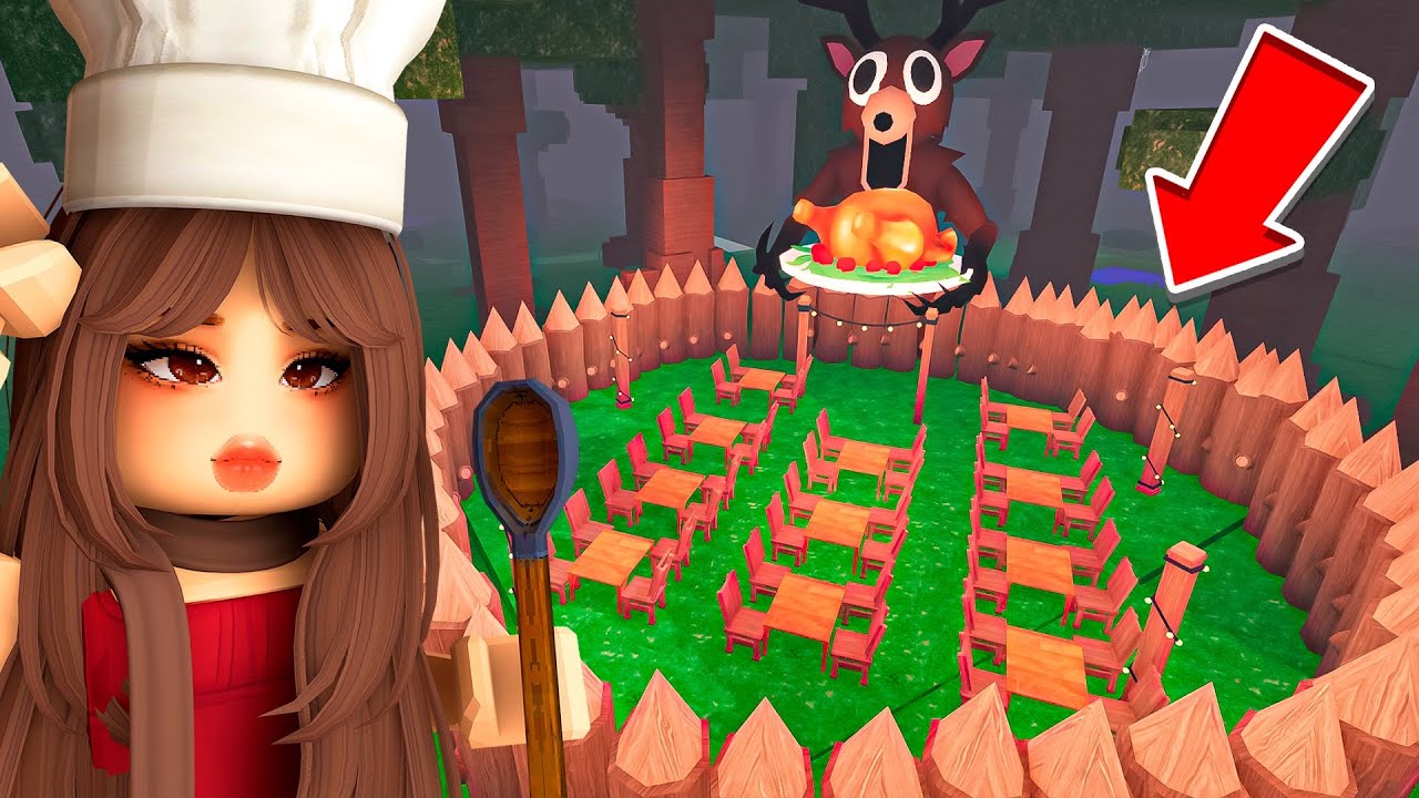 Building a RESTAURANT BASE In 99 NIGHTS IN THE FOREST! (Roblox)