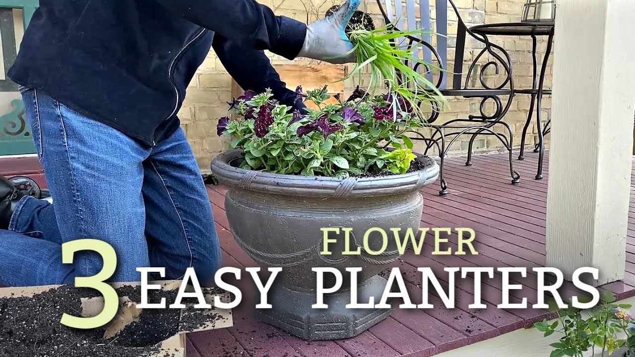3 Easy Flower Planter Ideas - Summer Flower Pots