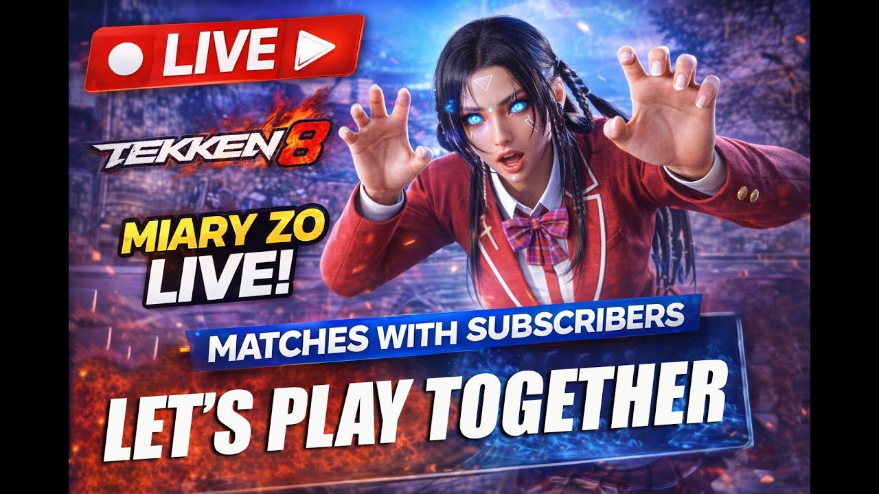 Miary Zo LIVE Session & Ranked Matches 🔴 | Tekken 8 Gameplay & Tips