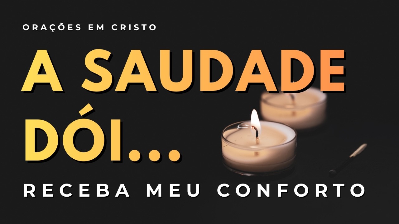 A dor da saudade não passa? Deus vai enxugar as suas lágrimas hoje 🤍