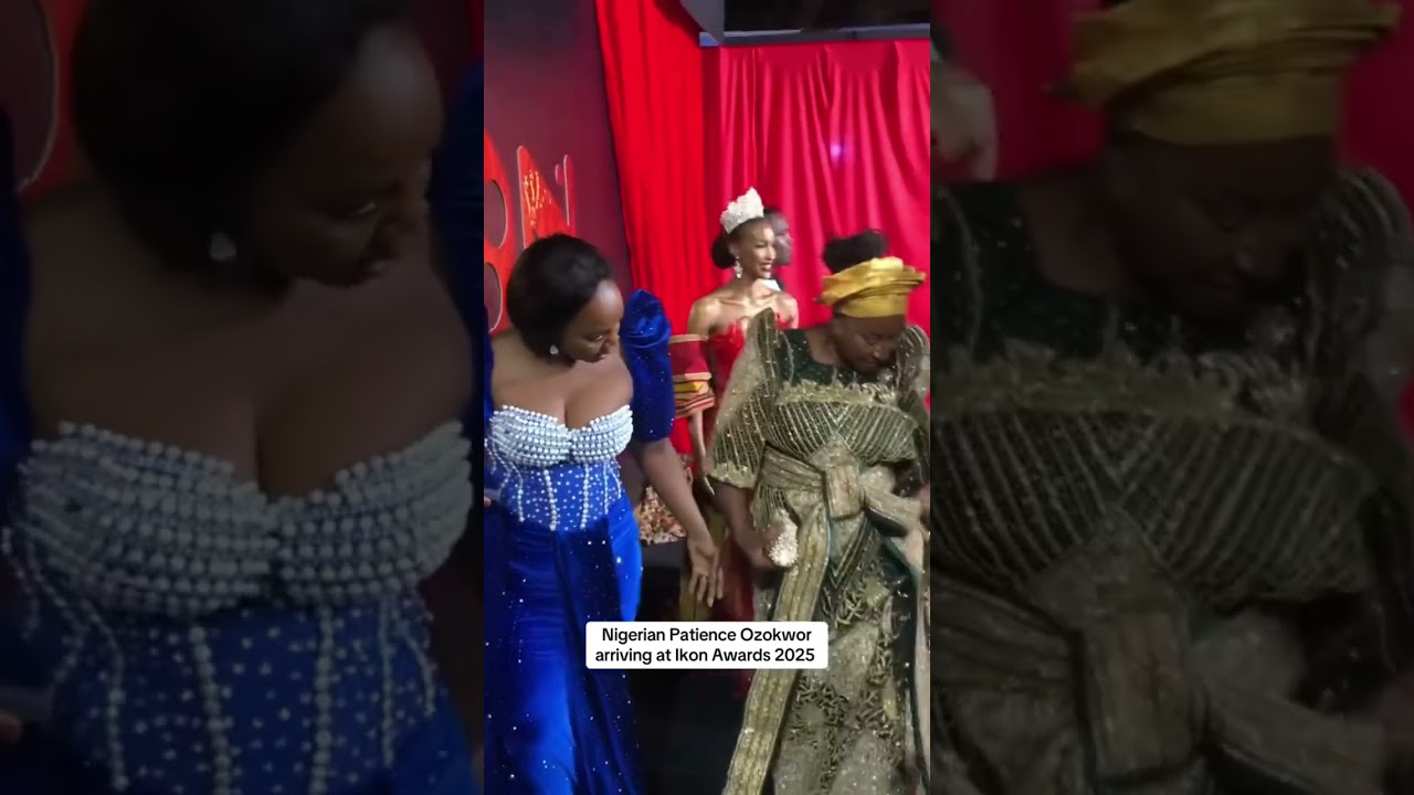 Nigerian Film Star Patience  Ozokwor Arriving at IkOn Awards