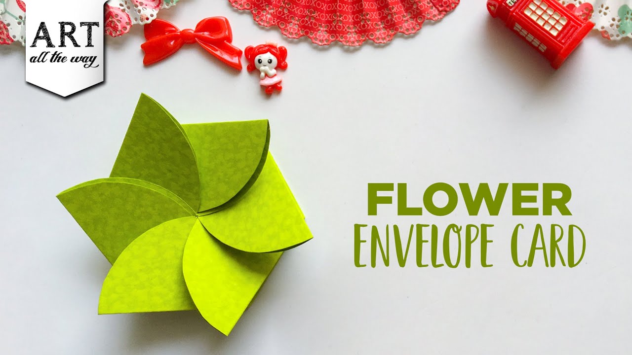 Flower Envelope Card | Paper Envelope Making | DIY Paper Craft Ideas | Gift Card | Envelope Design