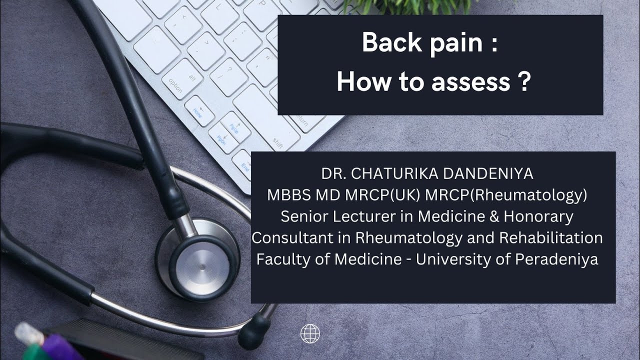 Back pain :  How to assess?