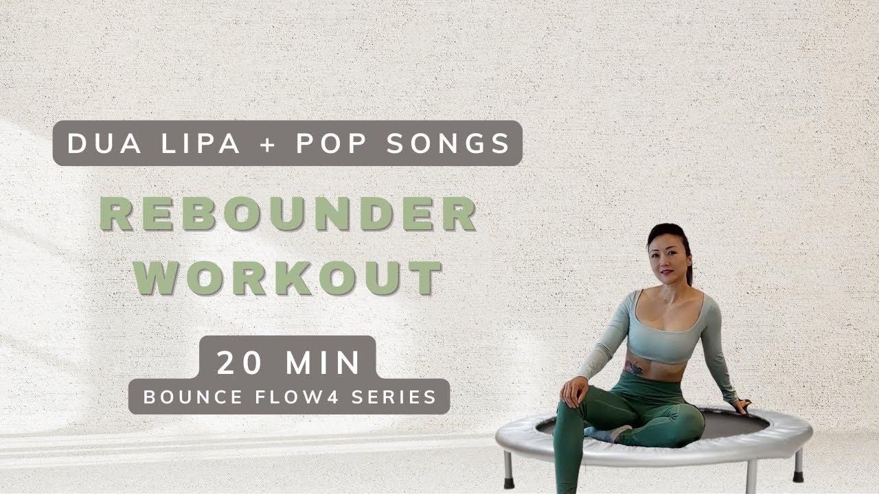 20 Min Rebounder Workout Pop Music | Mini Trampoline Workout | Fat Burn+Weight Loss Fun Cardio