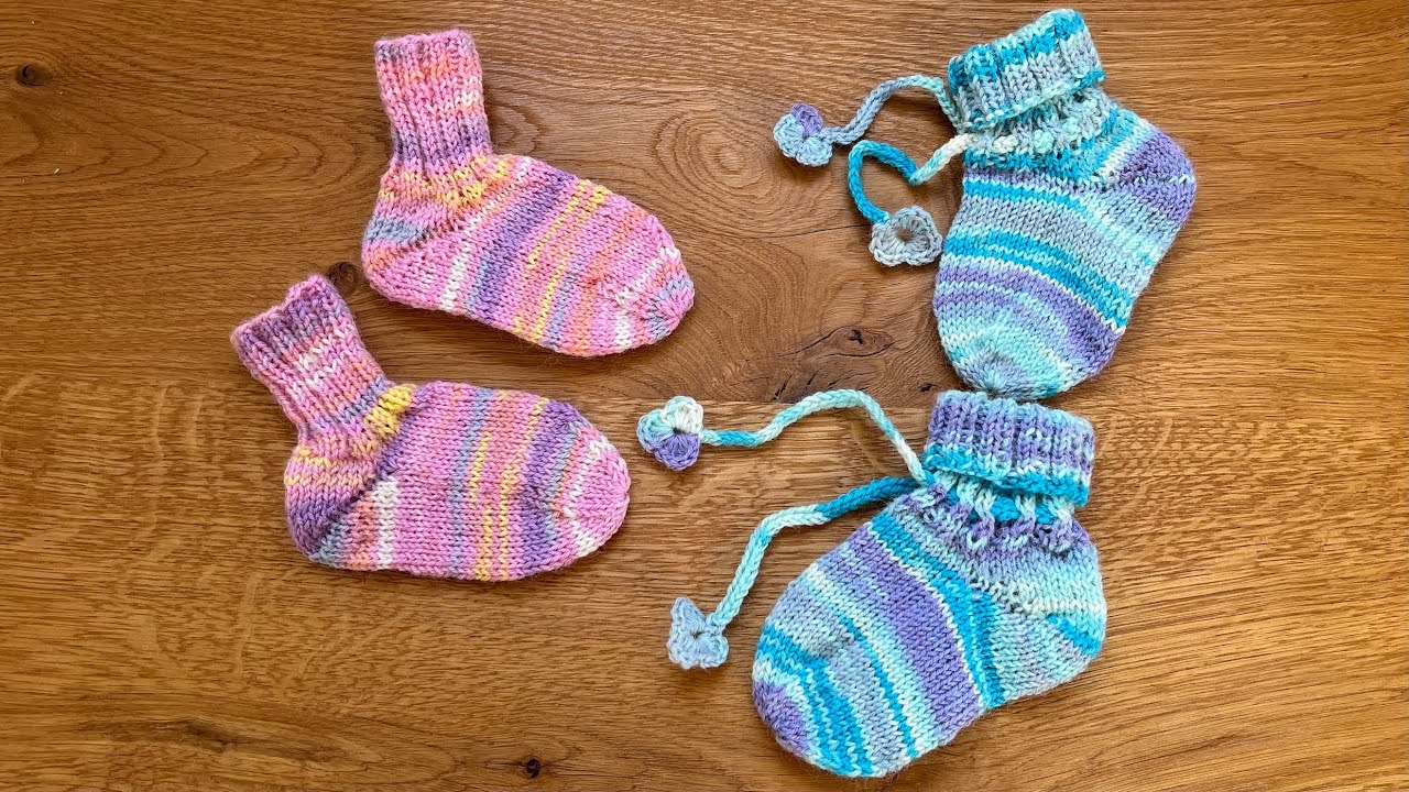 Babysocken mit Bumerangferse stricken