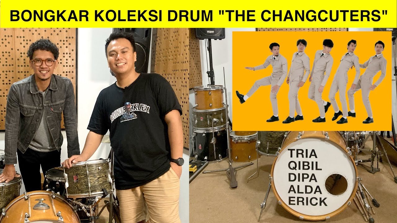 Bongkar koleksi drum The Changcuters suaranya mirip buku telpon semua
