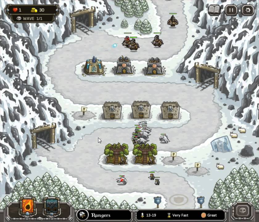 Kingdom Rush - Coldstep Mines - Iron Challenge