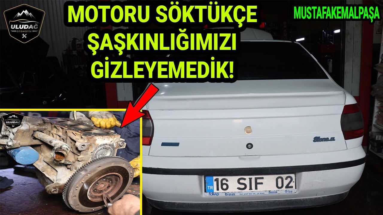 BİTİK VE ÇÜRÜMÜŞ MOTORU EN UCUZ MALİYETLE HAYATA DÖNDÜRDÜK! (Fiat Siena 1.2 8V Motor Segman Attık!)