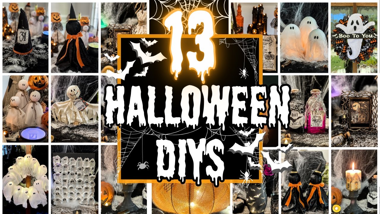 *СОВЕРШЕННО НОВЫЕ* 13 идей декора на Хэллоуин в виде долларовых деревьев своими руками l Декор дл...
