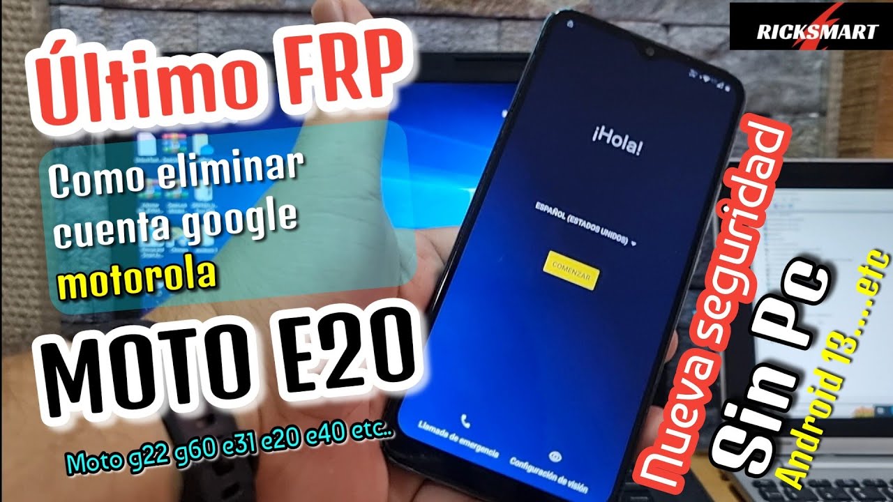 Последняя версия FRP Как удалить аккаунт Google Motorola Moto E20 Новая безопасность