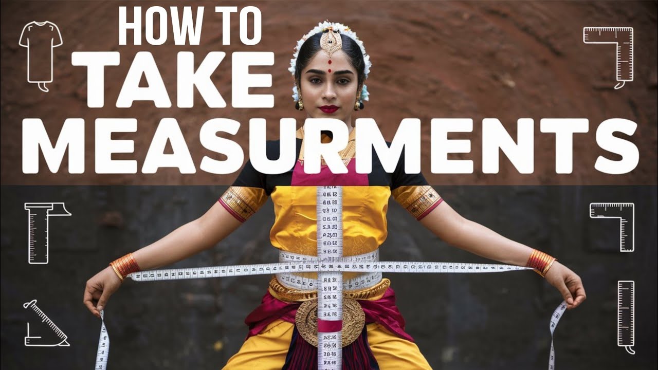 Measurment guide for stiching bharatanatyam dance costume