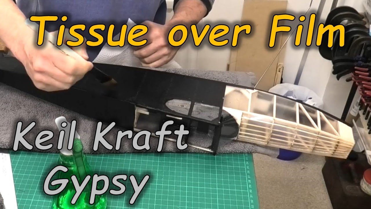 Серия Keil Kraft Gypsy Build — Часть 17: Фюзеляж — Ткань поверх ламинированной плёнки — 1949, авт...