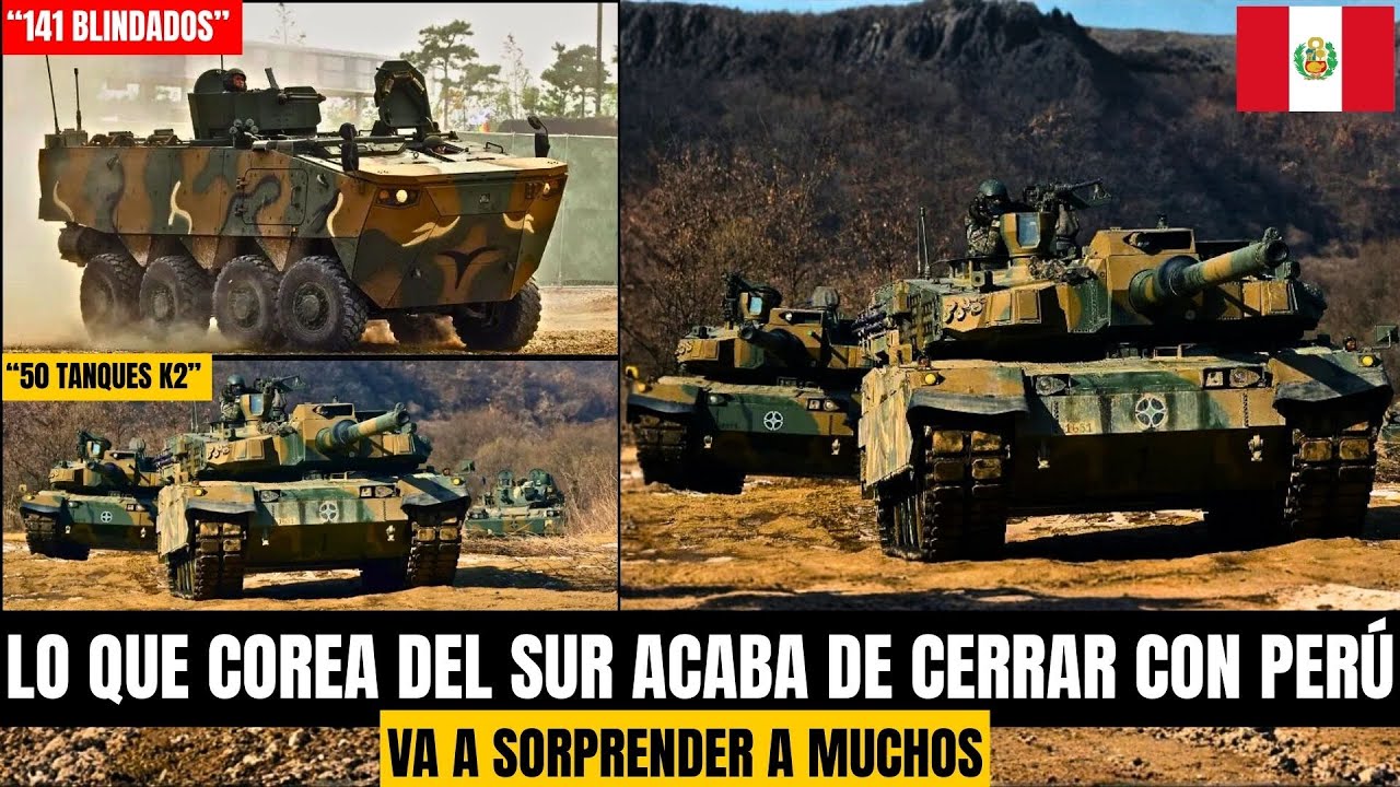 El megaacuerdo es firmado: Perú adquirirá 54 tanques K2 Black Panther y 141 VCBR K808