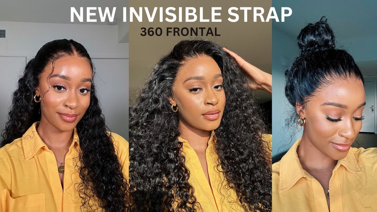 NEW INVISI STRAP Snug Fit | Glueless 360 Water Wave Frontal | Wig Installation | Ashimary Hair