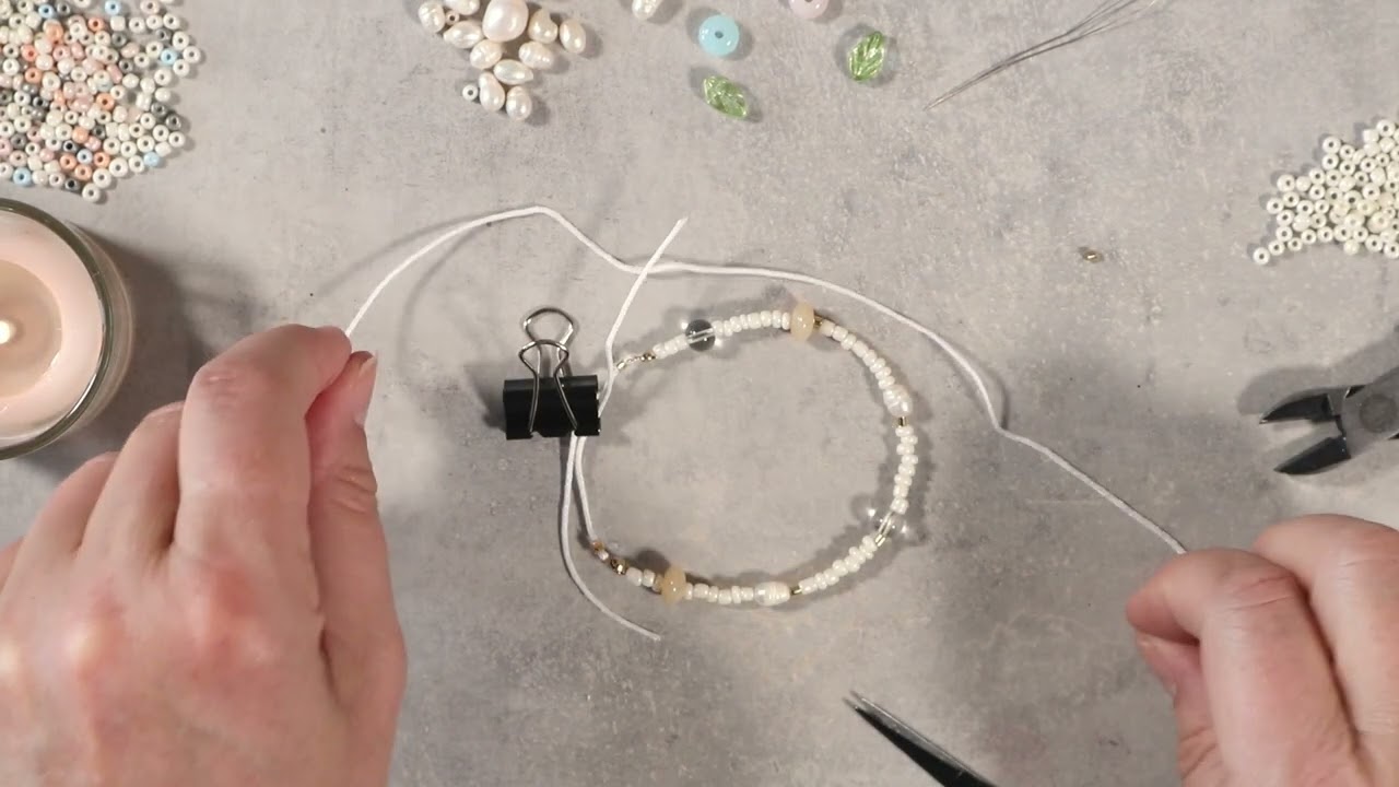 How to make a braided fastening on your bracelet